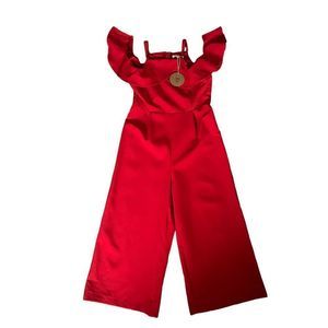 Honey Punch Red Jumpsuit NWT Size Large